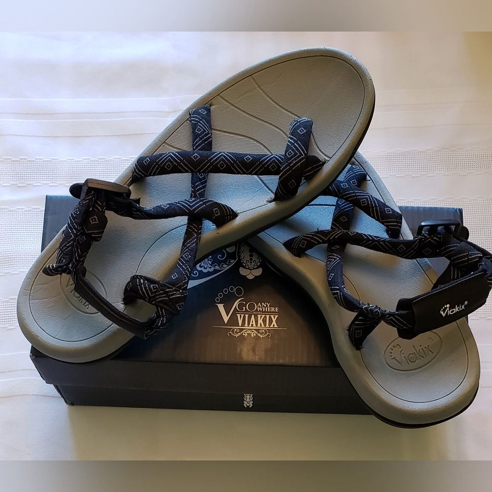 New Viakix Cortana Womens Sport Sandals Color Black Size Women's 10